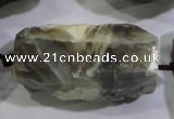 CNG568 20*30mm - 25*40mm faceted nuggets botswana agate beads