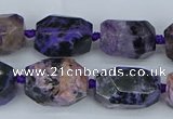 CNG5685 15.5 inche 12*16mm - 15*20mm faceted nuggets charoite beads