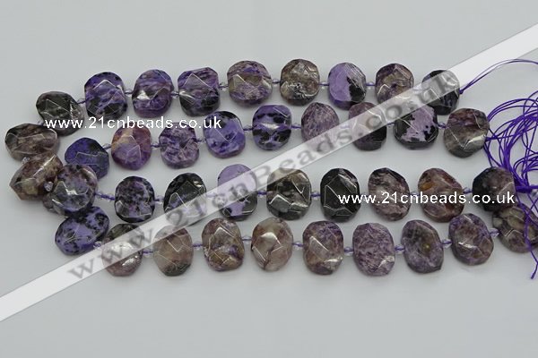 CNG5697 15.5 inches 13*18mm - 15*20mm faceted freeform charoite beads