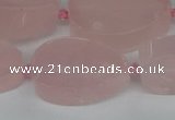 CNG5705 15.5 inches 22*30mm - 28*35mm freeform rose quartz beads