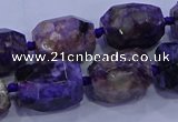 CNG5710 15.5 inches 12*16mm - 13*18mm faceted nuggets charoite beads