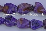 CNG5712 15.5 inches 12*16mm - 15*20mm faceted freeform charoite beads