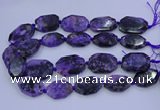 CNG5715 15.5 inches 25*35mm - 30*40mm faceted freeform charoite beads