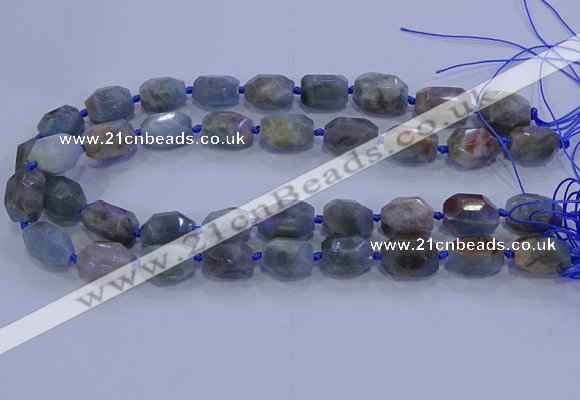 CNG5717 15.5 inches 12*16mm - 13*18mm faceted nuggets aquamarine beads