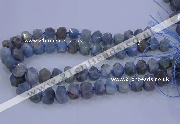 CNG5718 15.5 inches 10*14mm - 13*18mm faceted nuggets aquamarine beads