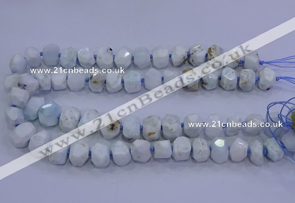 CNG5720 15.5 inches 10*14mm - 13*18mm faceted nuggets larimar beads