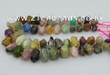 CNG5738 12*16mm - 15*20mm faceted nuggets mixed gemstone beads