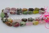 CNG5739 12*16mm - 15*25mm faceted nuggets mixed gemstone beads