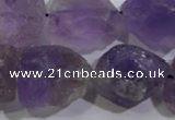 CNG574 15.5 inches 16*18mm nuggets amethyst gemstone beads