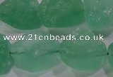 CNG575 15.5 inches 16*18mm nuggets green fluorite gemstone beads