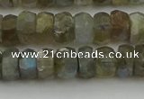 CNG5752 15.5 inches 6*9mm faceted nuggets labradorite beads