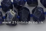 CNG5763 15.5 inches 12*16mm - 15*20mm faceted nuggets sodalite beads