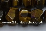 CNG5771 12*16mm - 13*18mm faceted nuggets yellow tiger eye beads