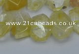 CNG5772 15.5 inches 12*16mm - 15*20mm faceted freeform citrine beads