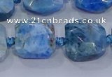 CNG5786 15.5 inches 10*12mm - 10*14mm faceted freeform apatite beads