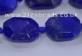 CNG5817 15.5 inches 10*14mm - 12*16mm faceted freeform lapis lazuli beads