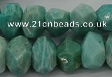 CNG5840 15.5 inches 12*16mm - 13*18mm faceted nuggets amazonite beads