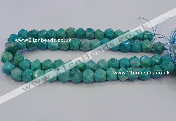 CNG5841 15.5 inches 10*12mm - 12*14mm faceted nuggets amazonite beads