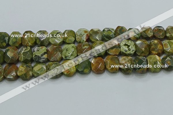 CNG5876 15.5 inches 8*12mm - 12*16mm faceted freeform rhyolite beads