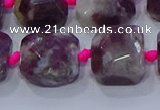 CNG5886 15.5 inches 10*12mm - 10*14mm faceted freeform tourmaline beads