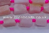 CNG5913 15.5 inches 4*6mm - 6*10mm nuggets rough pink opal beads