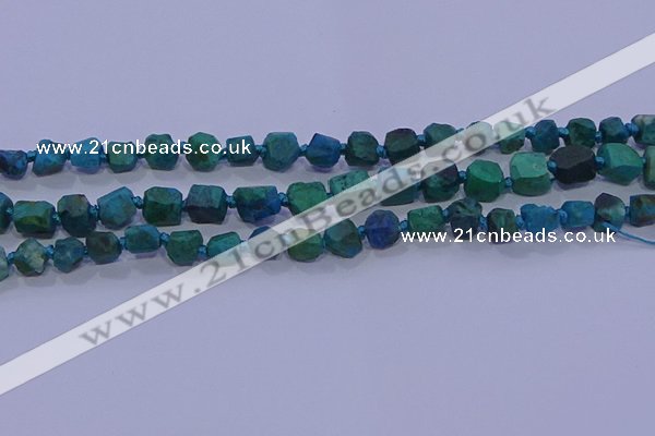 CNG5917 15.5 inches 4*6mm - 6*10mm nuggets rough chrysocolla beads