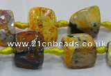 CNG6001 15.5 inches 12*16mm - 15*18mm nuggets agate beads