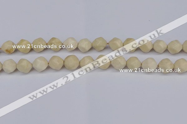 CNG6049 15.5 inches 12mm faceted nuggets jasper beads