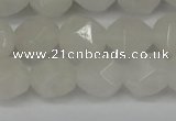 CNG6113 15.5 inches 8mm faceted nuggets white jade beads