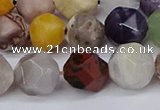 CNG6130 15.5 inches 8mm faceted nuggets mixed gemstone beads