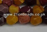 CNG6182 15.5 inches 10mm faceted nuggets mookaite gemstone beads