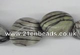 CNG62 15.5 inches 12*18mm - 20*30mm nuggets black water jasper beads