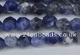 CNG6251 15.5 inches 6mm faceted nuggets sodalite beads wholesale