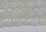 CNG6258 15.5 inches 6mm faceted nuggets green cherry quartz beads