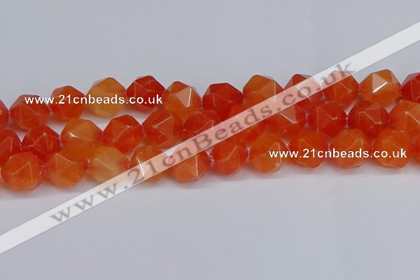 CNG6291 15.5 inches 14mm faceted nuggets candy jade beads