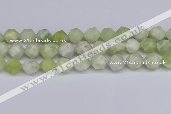 CNG6292 15.5 inches 14mm faceted nuggets lucky jade beads