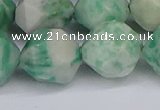 CNG6293 15.5 inches 14mm faceted nuggets Qinghai jade beads