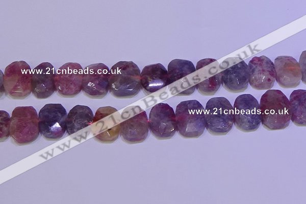 CNG6306 15.5 inches 13*18mm - 15*20mm faceted freeform tourmaline beads