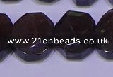 CNG6308 15.5 inches 13*18mm - 15*20mm faceted freeform smoky quartz beads