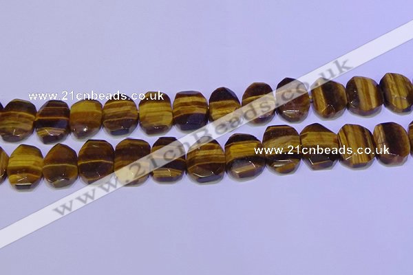 CNG6314 13*18mm - 15*20mm faceted freeform yellow tiger eye beads