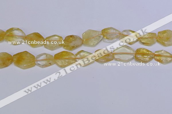 CNG6327 15.5 inches 14*18mm - 16*22mm freeform citrine beads