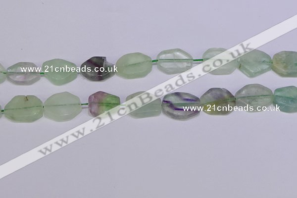 CNG6334 15.5 inches 14*18mm - 16*22mm freeform fluorite beads