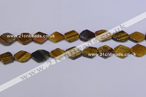 CNG6345 15.5 inches 14*18mm - 16*22mm freeform yellow tiger eye beads