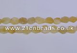 CNG6355 15.5 inches 14*18mm - 16*22mm freeform matte citrine beads