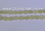 CNG6356 15.5 inches 14*18mm - 16*22mm freeform matte lemon quartz beads