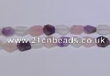 CNG6364 15.5 inches 14*18mm - 16*22mm freeform matte mixed quartz beads