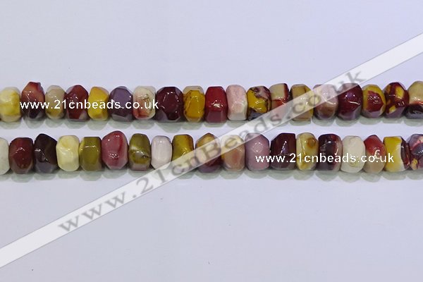 CNG6384 15.5 inches 6*14mm - 8*14mm nuggets mookaite beads