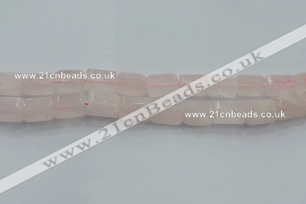 CNG6403 15.5 inches 15*20mm faceted nuggets rose quartz beads