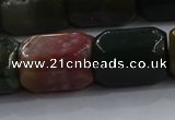 CNG6412 15.5 inches 15*20mm faceted nuggets moss agate beads