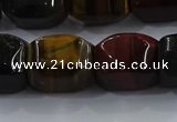 CNG6427 15.5 inches 15*20mm faceted nuggets mixed tiger eye beads